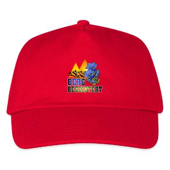 Bergbegeistert-Enzian - Kinder Basecap - Rot - Vorne