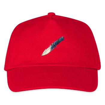 Dague esquissée à lame bleue - Casquette de baseball Enfant - rouge - Devant