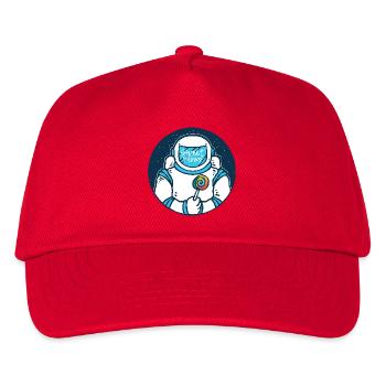 Süßer Galaxie-Astronaut - Kinder Basecap - Rot - Vorne