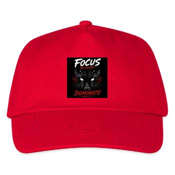 Focus Be Silent Dominate Panther - Kids’ Baseball Cap - red - Front