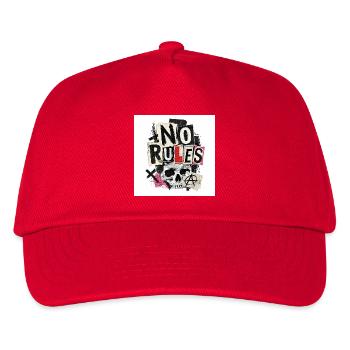Keine Regeln - Kinder Basecap - Rot - Vorne