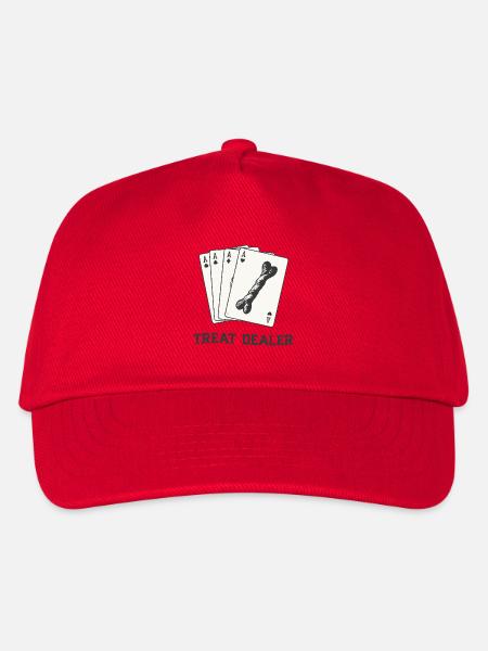 The Ace of Treats! Clever Dog Themed Gifts - Kids’ Baseball Cap - red