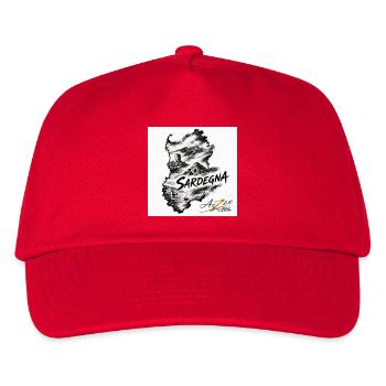 Azzo Sardegna  - Kinder Basecap - Rot - Vorne