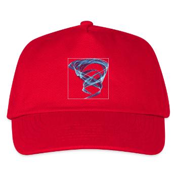 Eisbahnen des Chaos – Strange Attractor - Kinder Basecap - Rot - Vorne