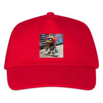 Punk Bird Skateboard Graffiti - Kids’ Baseball Cap - red - Front