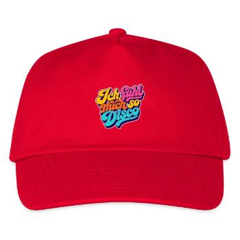 Ich fühl mich so Disco! - Kinder Basecap - Rot - Vorne