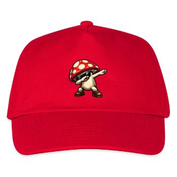 Dabbing Pilz - Kinder Basecap - Rot - Vorne