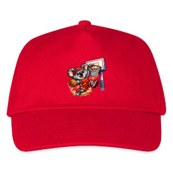 Süßer Koala mit Slam Dunk - Kinder Basecap - Rot - Vorne
