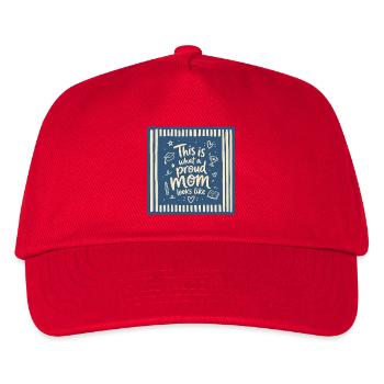 This is what a proud mom looks like - Kids’ Baseball Cap - red - Front