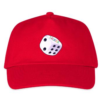 Würfel, 1. Klasse 2026 - Kinder Basecap - Rot - Vorne