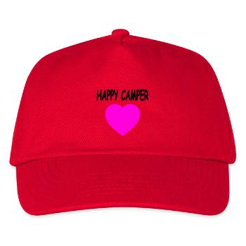 Camper - Kinder Basecap - Rot - Vorne