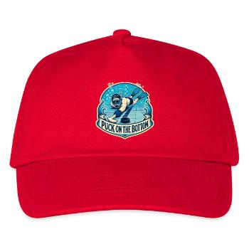 PUCK ON THE BOTTOM - Kids’ Baseball Cap - red - Front