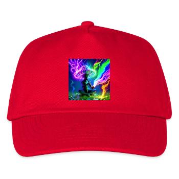 Idegen_Saman - Kids’ Baseball Cap - red - Front