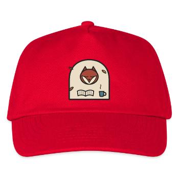 Autumn Reading Fox - Kids’ Baseball Cap - red - Front