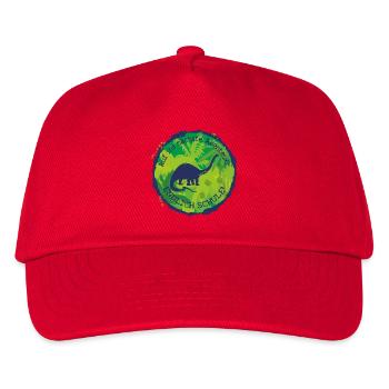 Dino Brachiosaurus Adventure Finally School - Kids’ Baseball Cap - red - Front