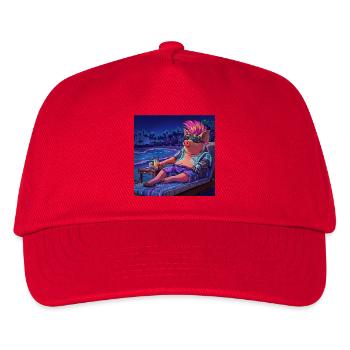 Cyberpig - Kids’ Baseball Cap - red - Front