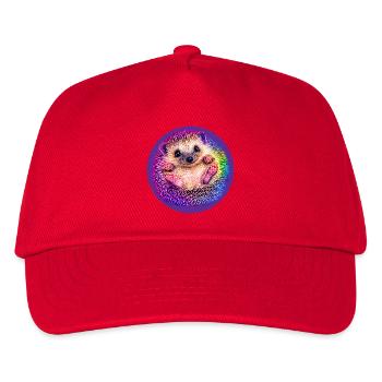 Rainbow hedgehog - Kids’ Baseball Cap - red - Front