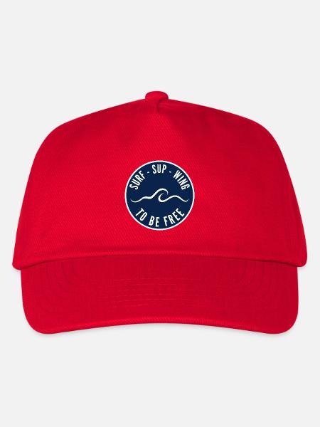 Surf SUP Wing to be free – Badge in Navy - Kinder Basecap - Rot