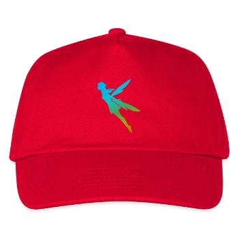 Gradient fairy with wings - Kids’ Baseball Cap - red - Front