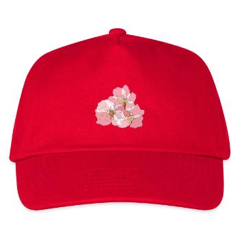 Cherry Blossoms | Zen Floral Illustration - Kids’ Baseball Cap - red - Front