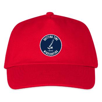Quitting Time Windsurfing Emblem - Kids’ Baseball Cap - red - Front