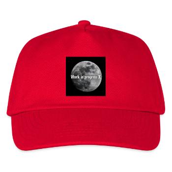 Lunar work in execution X - Kids’ Baseball Cap - red - Front