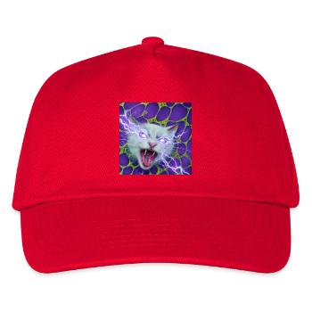 Neo cat - Kids’ Baseball Cap - red - Front