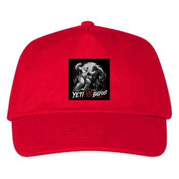 Yeti vs Bigfoot - Kids’ Baseball Cap - red - Front