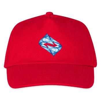 Dynamic Track - Blue - Chaos Art - Kids’ Baseball Cap - red - Front