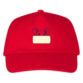 Name tag mouse - Kids’ Baseball Cap - red - Front