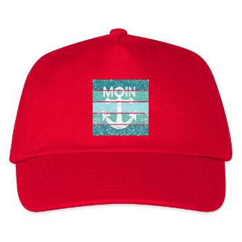 Moin Anker Retro - Kids’ Baseball Cap - red - Front