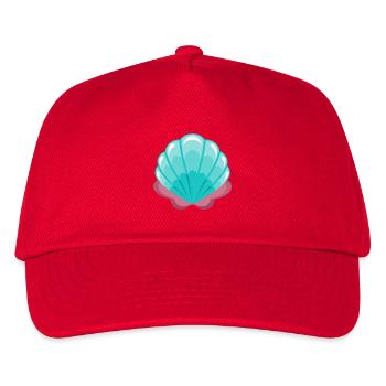 Mermaid Shell - Kids’ Baseball Cap - red - Front