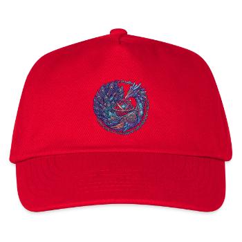 Cosmic Phoenix in the Circle of the Stars - Kids’ Baseball Cap - red - Front