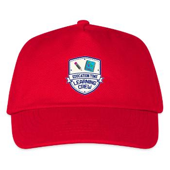 Education Time | Learning Crew Shirt - Kids’ Baseball Cap - red - Front