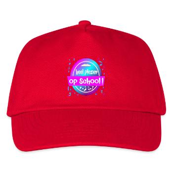 Viel Spaß in der Schule - Kinder Basecap - Rot - Vorne