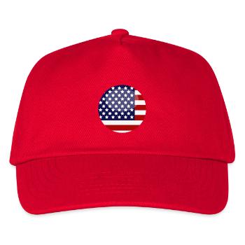 Flagge der Vereinigten Staaten - Kinder Basecap - Rot - Vorne