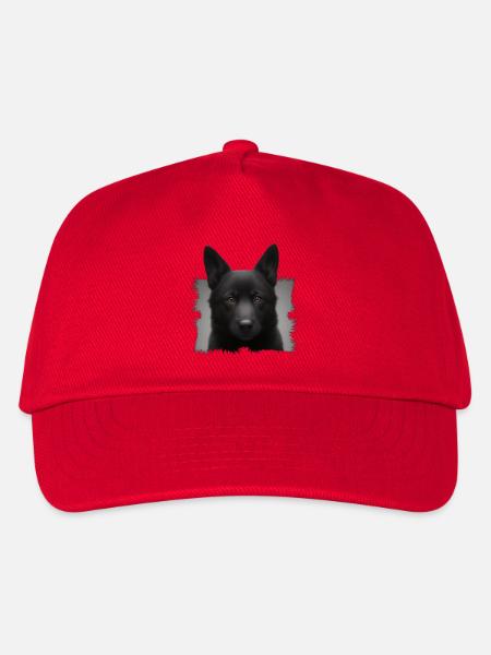 schwarzer schäferhund - Kinder Basecap - Rot