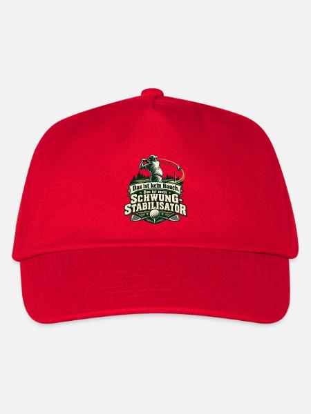 Golf Spruch Schwung-Stabilisator – Lustiges Golfer - Kinder Basecap - Rot