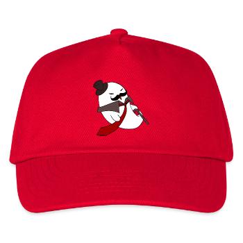 Gentleman Ghost Noir in roter Krawatte - Kinder Basecap - Rot - Vorne