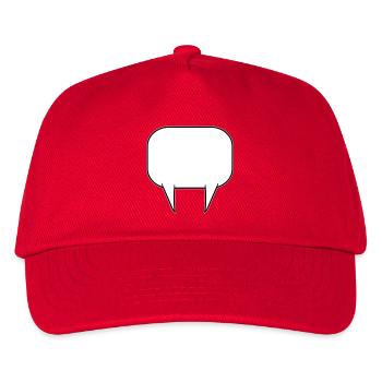 Sprechblase doppelt - Kinder Basecap - Rot - Vorne