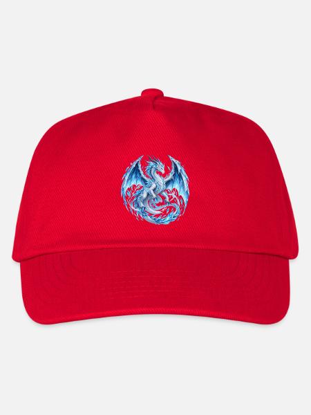 Frostgeborener Kristalldrache - Kinder Basecap - Rot