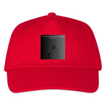 Premium Kaffee Liebhaber T-Shirt - Kinder Basecap - Rot - Vorne