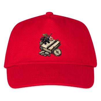 Botanisches Reisebuch - Kinder Basecap - Rot - Vorne