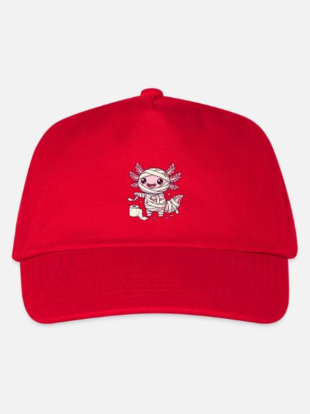 Mumien-Axolotl - Kinder Basecap - Rot