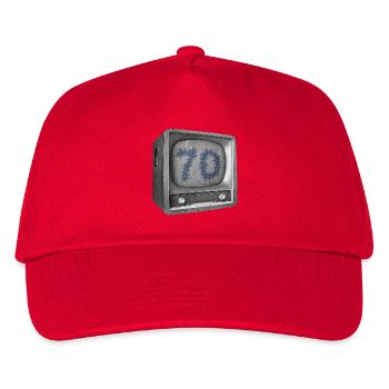 Birthday - 70 years - TV - Kids’ Baseball Cap - red - Front