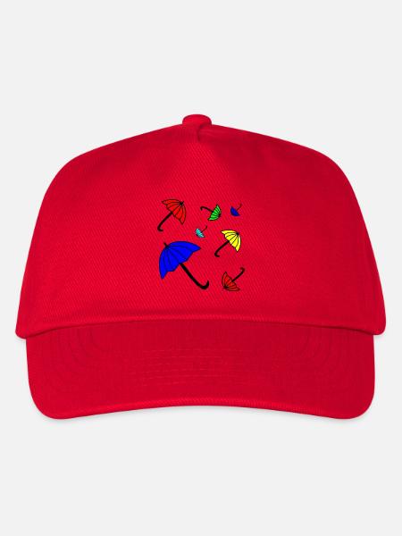 Sonnenschirm T-Shirt - Kinder Basecap - Rot