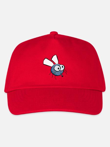housefly - Kids’ Baseball Cap - red
