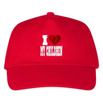j'aime mes enfants exigeants amour cœur aimant - Casquette de baseball Enfant - rouge - Devant