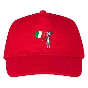 Italian zebra - Kids’ Baseball Cap - red - Front