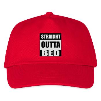 Straight Outta Bed - Kids’ Baseball Cap - red - Front